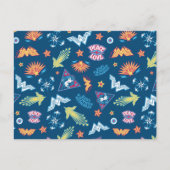 Wonder Woman Icons & Phrases Muster Postkarte (Vorderseite)