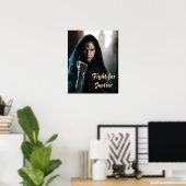 Wonder Woman in Cloak Poster (Heimbüro)