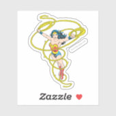 Wonder Woman in Lasso Aufkleber (Blatt)