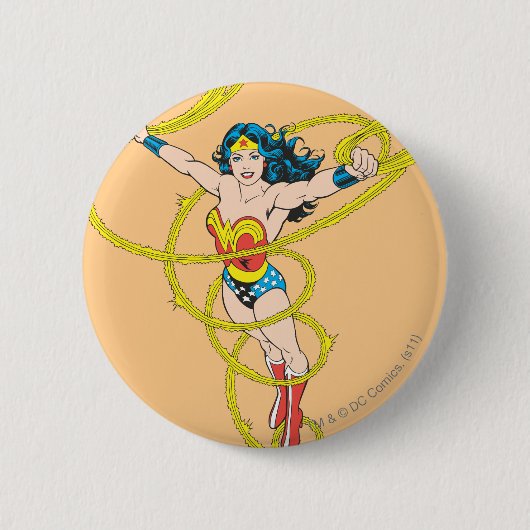 Wonder Woman in Lasso Button (Vorderseite)