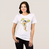Wonder Woman in Lasso Tri-Blend Shirt (Vorderseite voll)