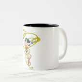 Wonder Woman in Lasso Zweifarbige Tasse (VorderseiteRechts)