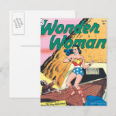 Wonder Woman Invisible Trail Postkarte (Vorne/Hinten)