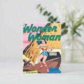 Wonder Woman Invisible Trail Postkarte (Stehend Vorderseite)