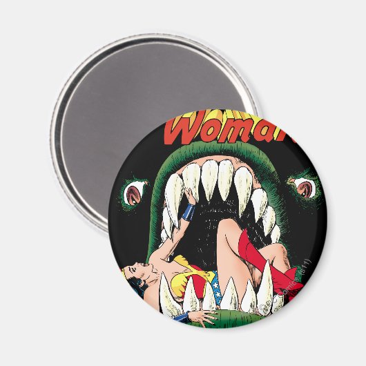 Wonder Woman Jaws Magnet (Vorderseite/Rückseite)