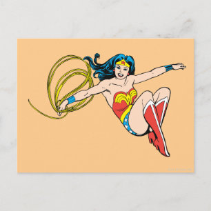 Wonder Woman Jumping Postkarte