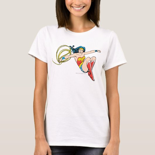 Wonder Woman Jumping T-Shirt (Vorderseite)