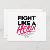 Wonder Woman - Kämpfe wie ein Held Postkarte (Vorne/Hinten)
