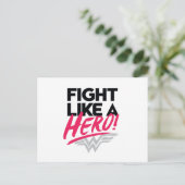 Wonder Woman - Kämpfe wie ein Held Postkarte (Stehend Vorderseite)