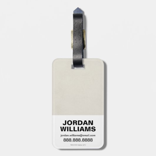 Wonder Woman kämpft für Gerechtigkeit Gepäckanhänger (Rückseite vertikal)