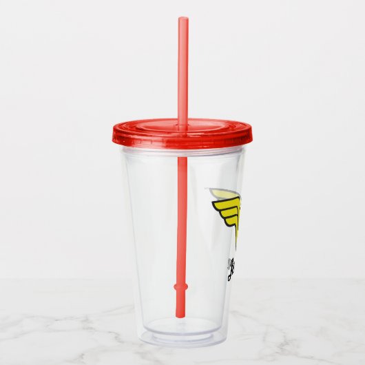 Wonder Woman | Klassisches Logo Acryltrinkbecher (Rechts)