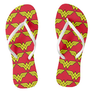 Wonder Woman   Klassisches Logo Badesandalen