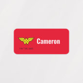 Wonder Woman | Klassisches Logo Etiketten (Design 2)