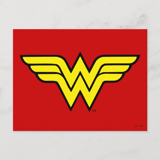 Wonder Woman | Klassisches Logo Postkarte (Vorderseite)