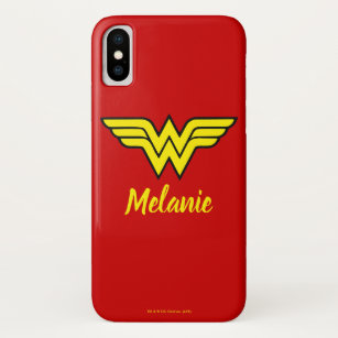 Wonder Woman   Klassisches Logo und Name Case-Mate iPhone Hülle