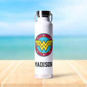 Wonder Woman | Kreis | Name hinzufügen Trinkflasche