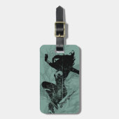 Wonder Woman Landing Foliage Graphic Gepäckanhänger (Vorderseite vertikal)