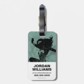 Wonder Woman Landing Foliage Graphic Gepäckanhänger (Rückseite vertikal)