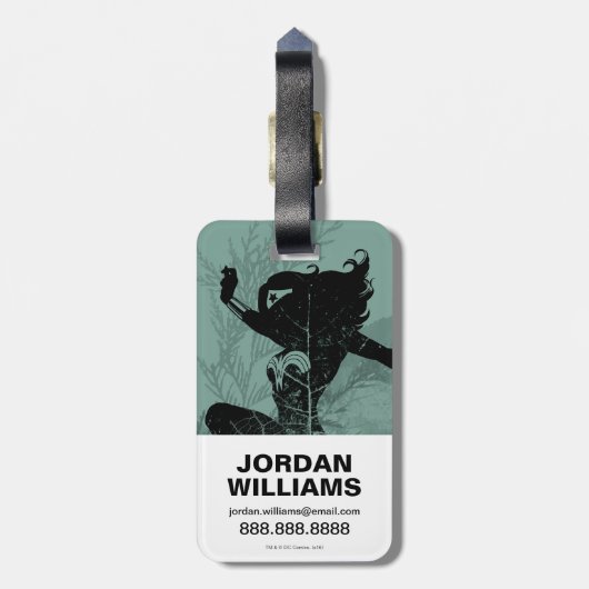 Wonder Woman Landing Foliage Graphic Gepäckanhänger (Rückseite vertikal)