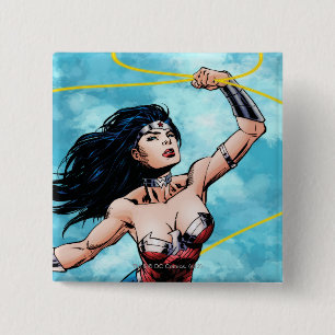 Wonder Woman & Lasso der Wahrheit Button