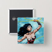Wonder Woman & Lasso of Truth Button (Vorne & Hinten)