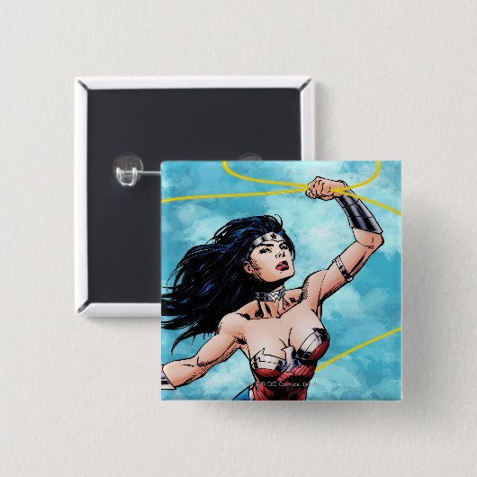 Wonder Woman & Lasso of Truth Button (Vorne & Hinten)