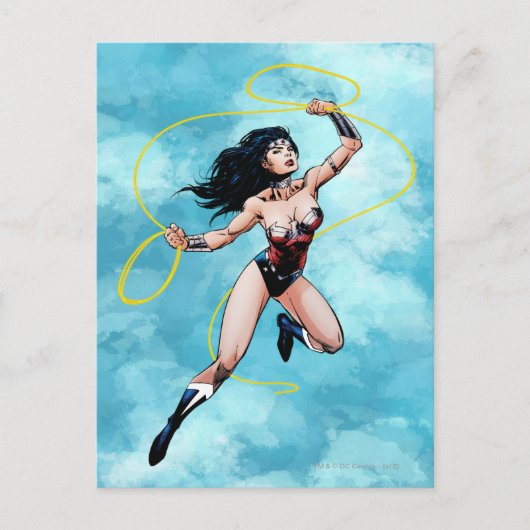 Wonder Woman & Lasso of Truth Postkarte (Vorderseite)