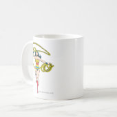 Wonder Woman Lasso über Kopf Kaffeetasse (Vorderseite Links)