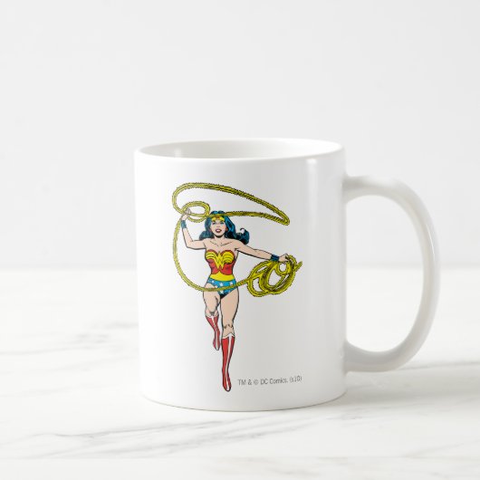Wonder Woman Lasso über Kopf Kaffeetasse (Rechts)
