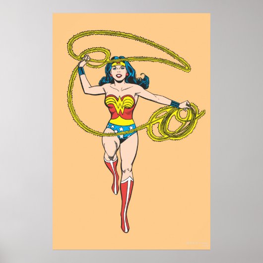 Wonder Woman Lasso über Kopf Poster (Vorne)