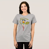 Wonder Woman Lasso über Kopf Tri-Blend Shirt (Vorderseite voll)