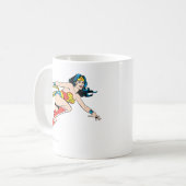 Wonder Woman Leap Right Kaffeetasse (Vorderseite Links)