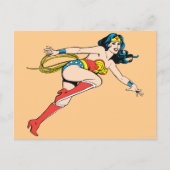 Wonder Woman Leap Right Postkarte (Vorderseite)