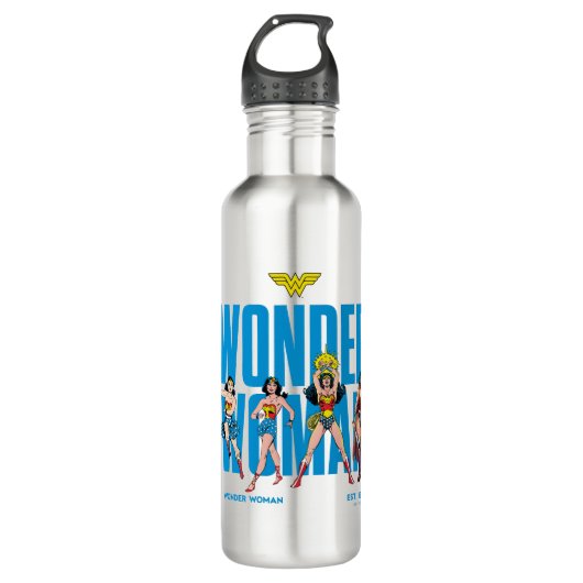 Wonder Woman Legends Forever Graphic Edelstahlflasche (Vorderseite)