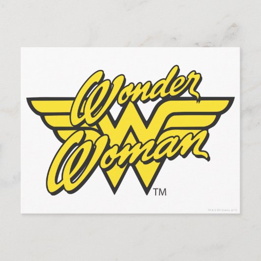 Wonder Woman Logo 1 Postkarte (Vorderseite)