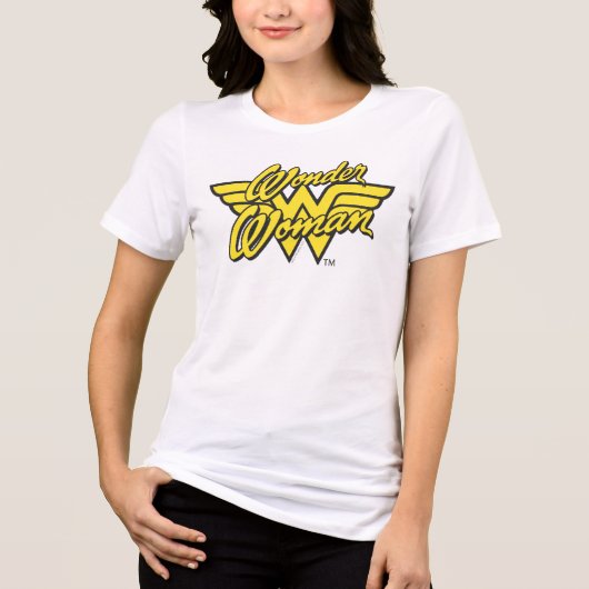 Wonder Woman Logo 1 Tri-Blend Shirt (Vorderseite)