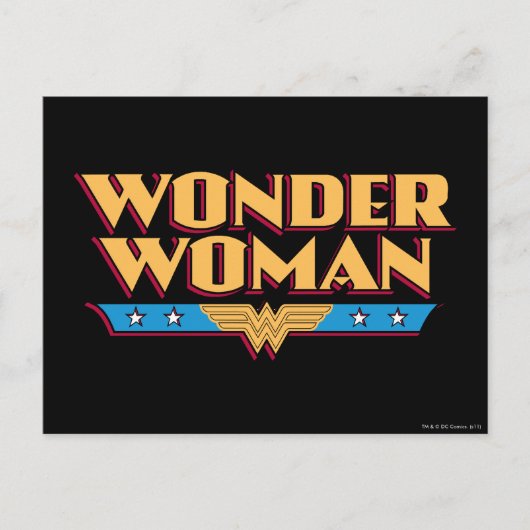 Wonder Woman Logo 2 Postkarte (Vorderseite)