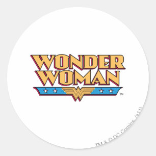 Wonder Woman Logo 2 Runder Aufkleber