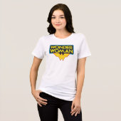 Wonder Woman Logo 3 Tri-Blend Shirt (Vorderseite voll)