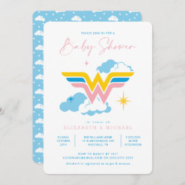 Wonder Woman Logo | Babydusche Einladung