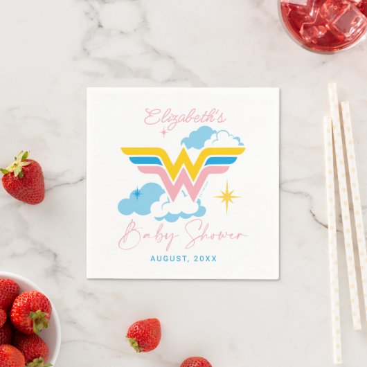 Wonder Woman Logo | Babydusche Serviette (Beispiel)