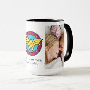 Wonder Woman Logo   MAMA FOTO Tasse