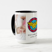 Wonder Woman Logo | MAMA FOTO Tasse (Vorderseite Links)