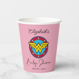 Wonder Woman Logo | Neues Baby kommt bald Pappbecher