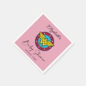 Wonder Woman Logo | Neues Baby kommt bald Serviette (Ecke)