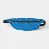 Wonder Woman-Logo und Sterne Blaues Muster Bauchtasche (Vorderseite)