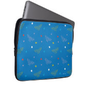 Wonder Woman-Logo und Sterne Blaues Muster Laptopschutzhülle (Vorne Rechts)