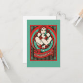 Wonder Woman | Meine wunderbare Mama am Vatertag Karte (Vorderseite/Rückseite Beispiel)