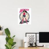 Wonder Woman mit griechischem StammesEmblem Poster (Heimbüro)
