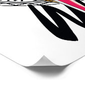 Wonder Woman mit griechischem StammesEmblem Poster (Ecke)